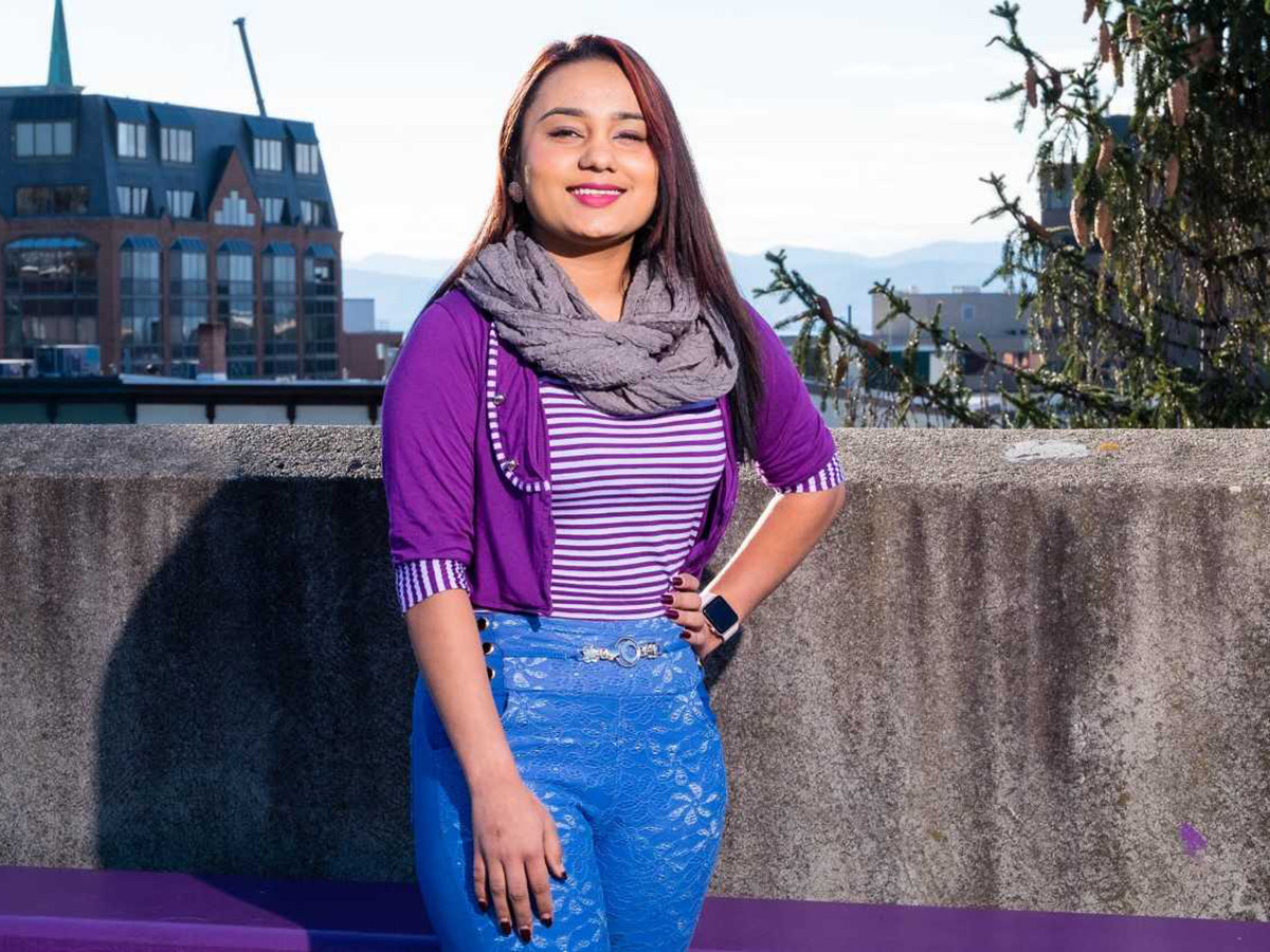 Krishna Bista is a work study student at CCV-Winooski, where she's pursuing a degree in medical assisting.