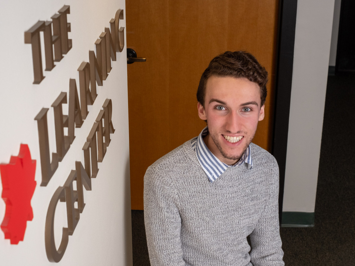 Josh Huffman completed Early College at CCV and is now finishing his sophomore year at UVM.