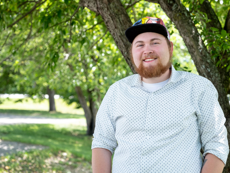 Van Fryman took the Level Up class at CCV-Morrisville, and is now well on his way to an associate degree in STEM studies. He says, "In Level Up, there is guaranteed respect, because that's just who we are."