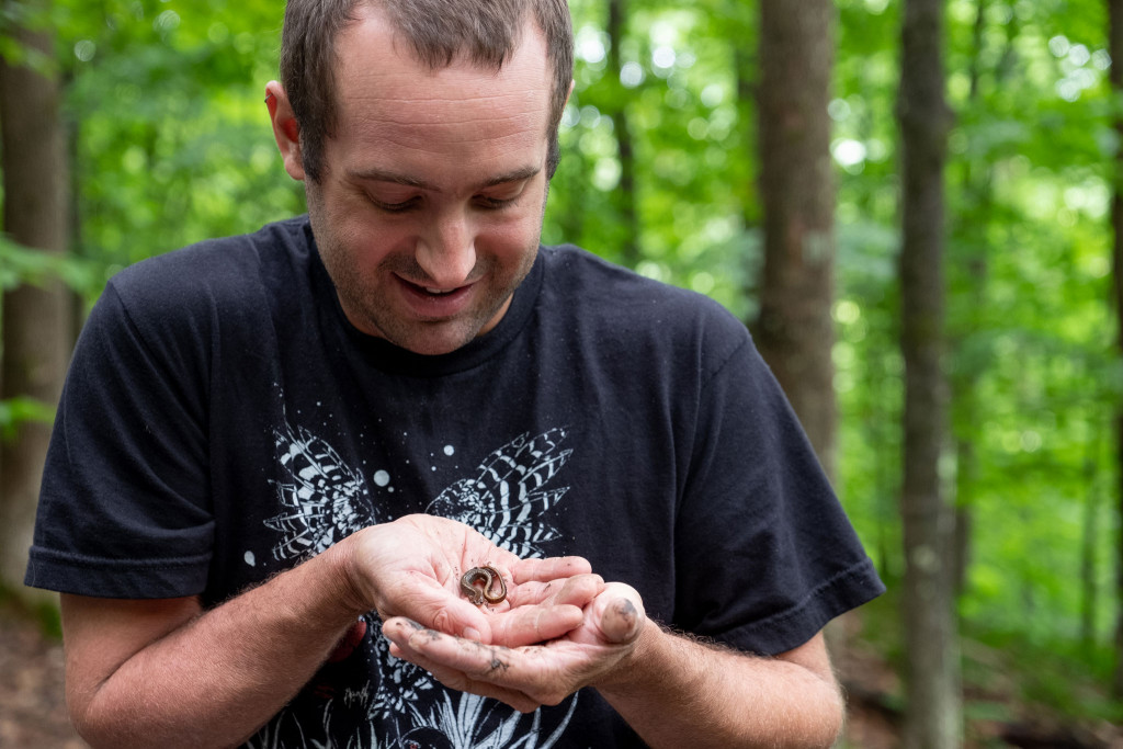 CCV alumnus Zac Cota is a teacher naturalist at Montpelier's North Branch Nature Center. He recently hosted a CCV Forest Ecology class for a service learning project studying salamanders.