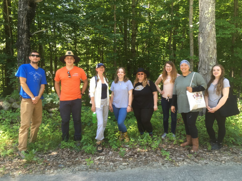 Natural History of Vermont students helped remove Japanese knotweed from the Big Rock Nature Preserve in Lyme, New Hampshire as part of a service learning project.