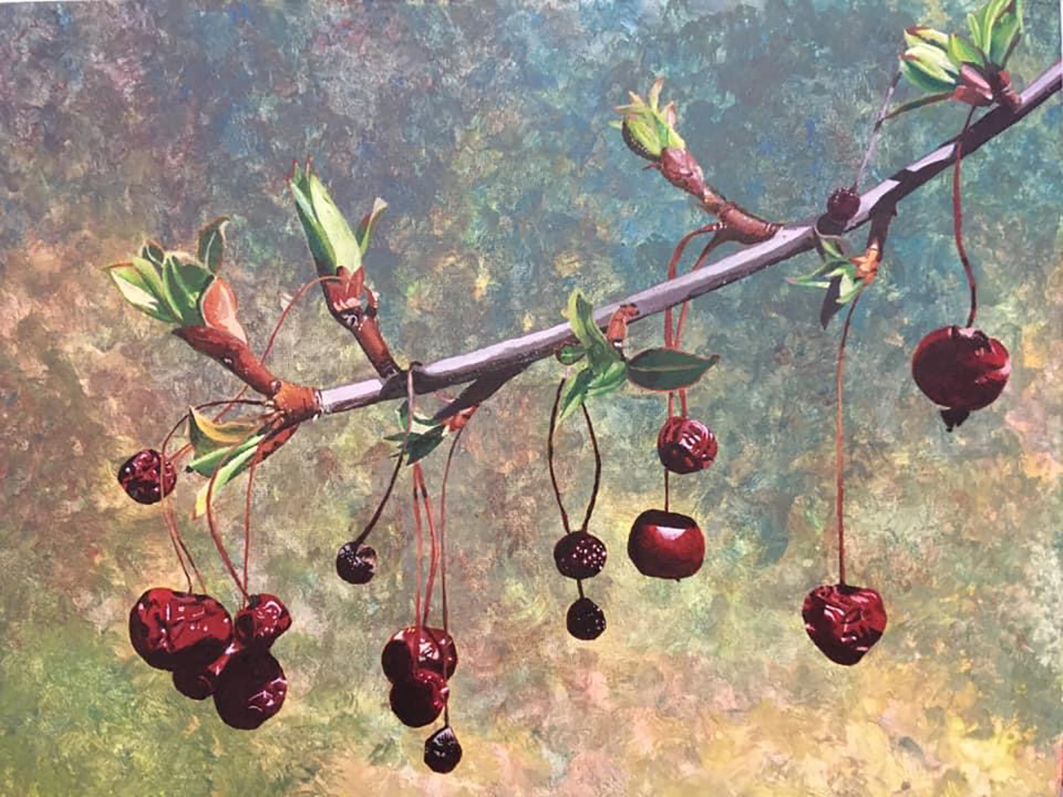 Student art work from CCV-Rutland's Painting I & II class, taught by Susannah Gravel.