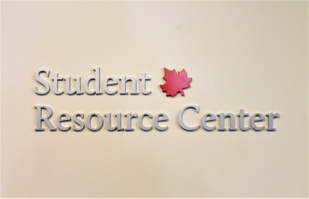 Student Resource Center Sign