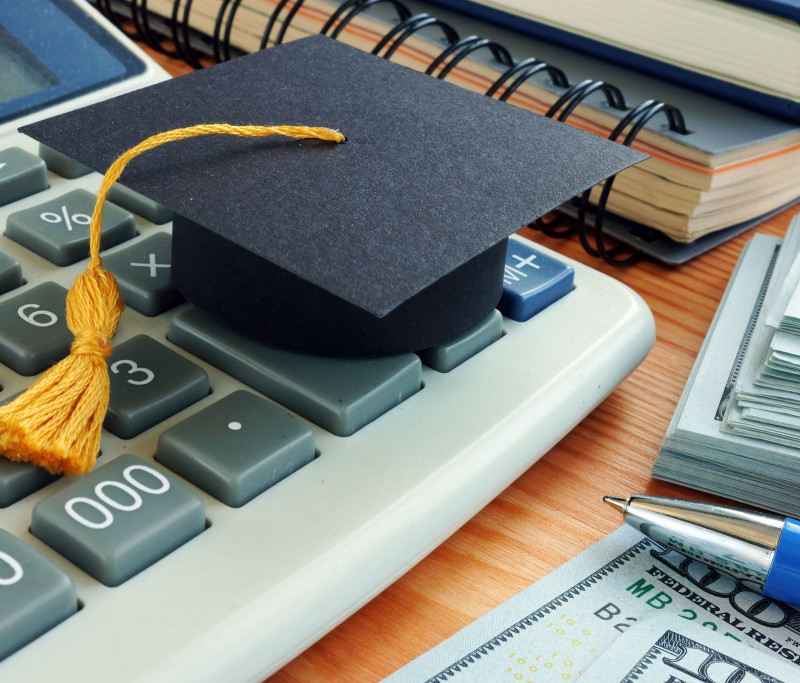 Calculator and Grad cap
