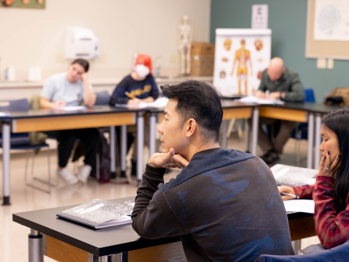 Students at desks