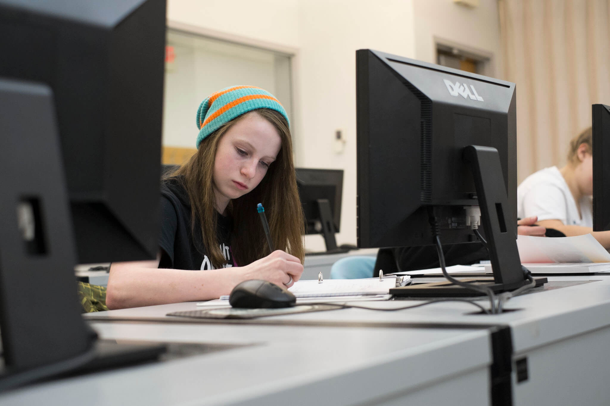 Belle Kidder as an Intro to College Studies student during her freshman year of high school. 