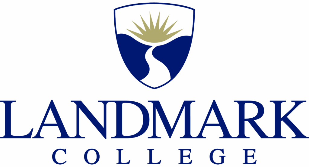 Logo for Landmark College.