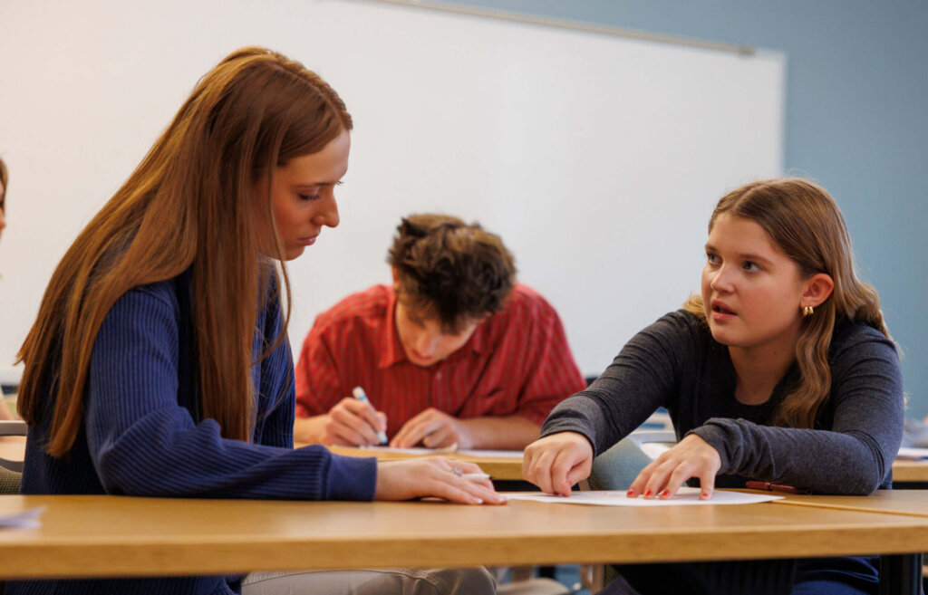 Students in a CCV classroom.