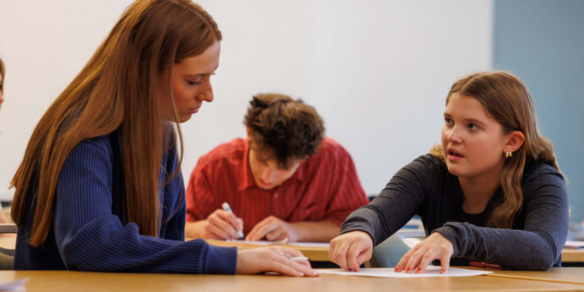 Students in a CCV classroom.