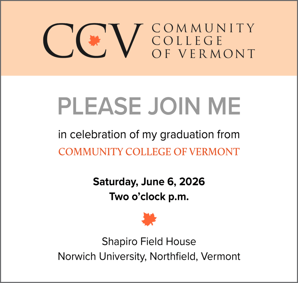 CCV graduation invite 2026